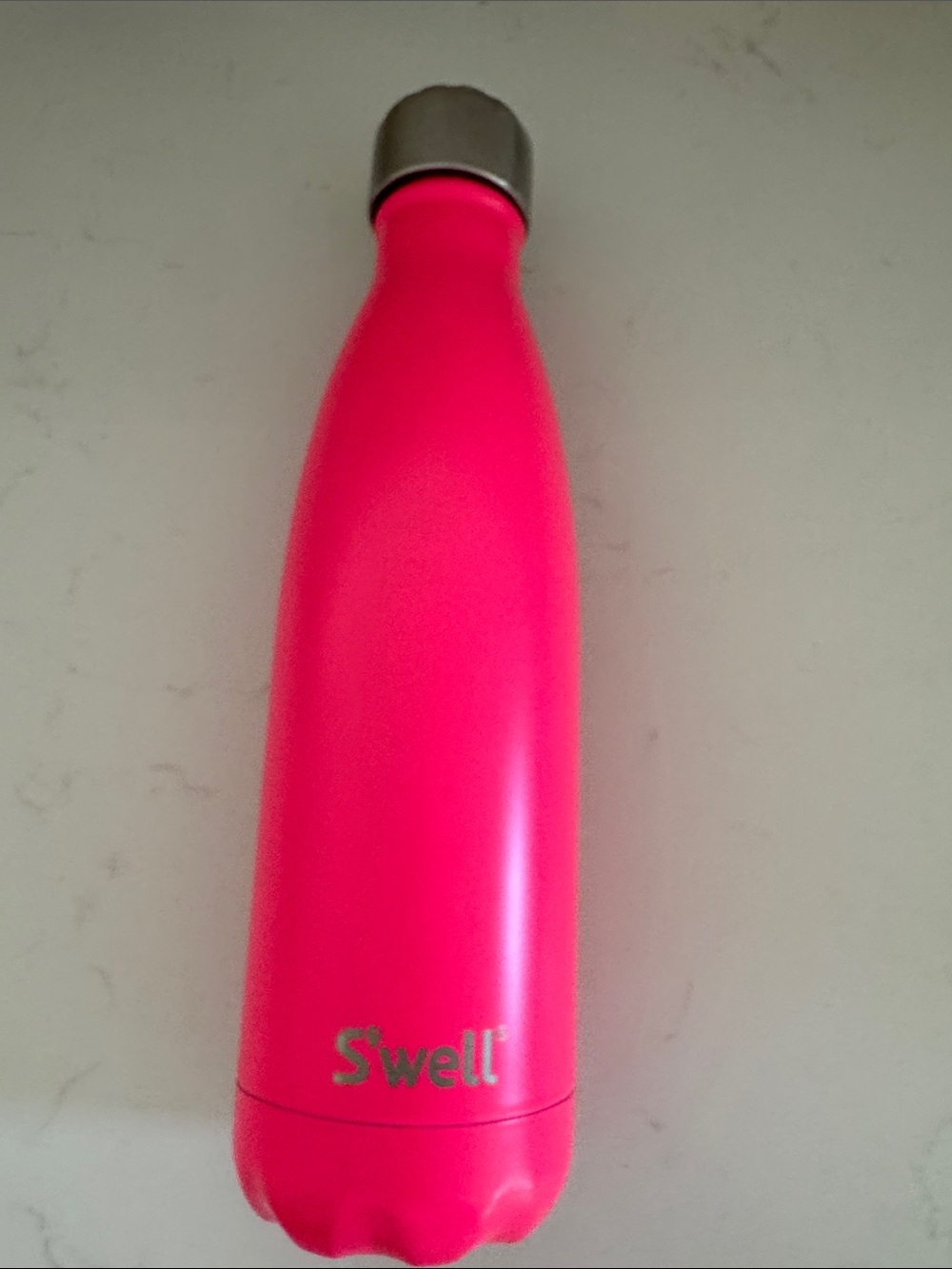 S'well x Starbucks Hot Pink Stainless Steel Insulated Bottle with Silver Cap